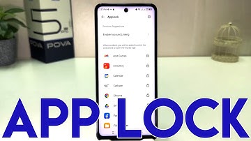How to set App privacy password for app lock in Tecno Pova 5 Pro