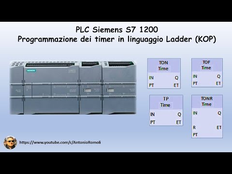 PLC Siemens S7 1200: come utilizzare i temporizzatori TON TOF TONR TP (Video 10)