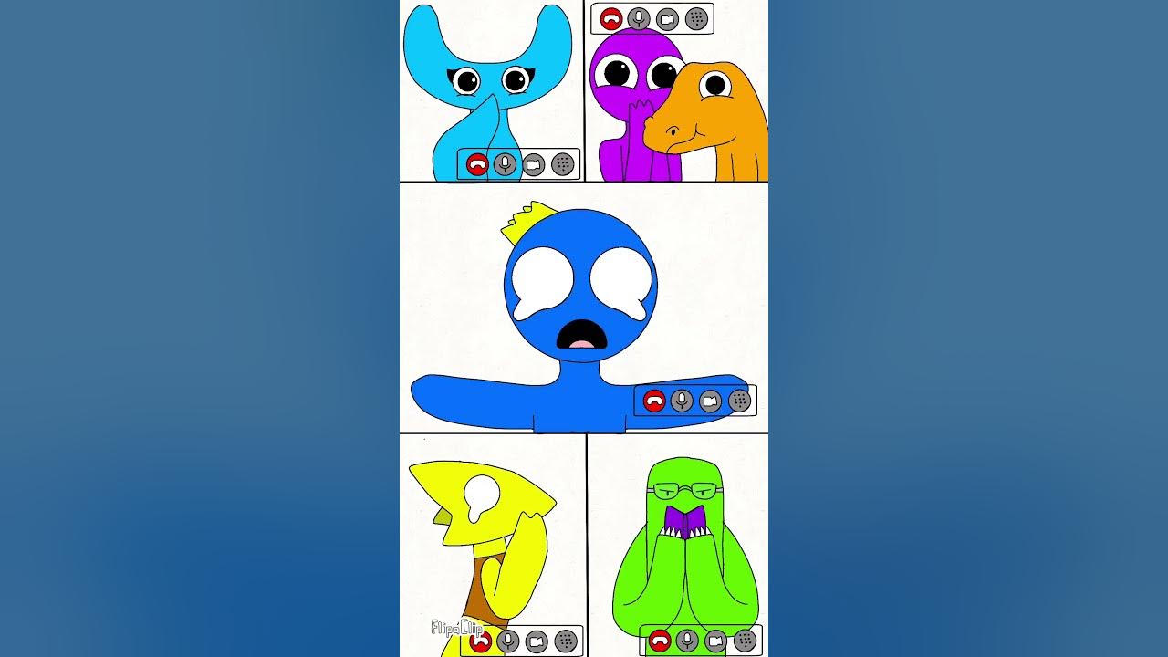When you open a group with your friends(rainbow Friends) chapter 2 #animation #flipaclip