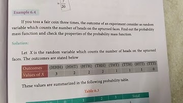 12th business maths... Example 6.4... Random variables....In  தமிழ்.. 🙂