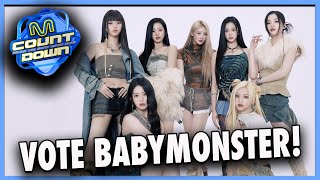 Vote BABYMONSTER on MNET! (How to vote)