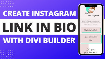 How To Create Instagram Link In Bio With Divi Builder | Custom IG Bio