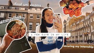 the last king&#39;s college london uni weekly vlog 🦋💙 counselling, exams, internships