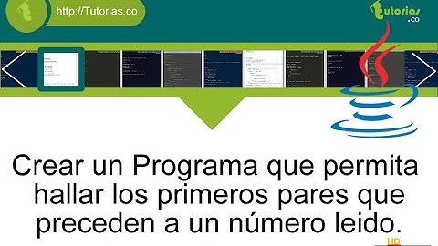 ciclo for- java (numeros pares precedentes)