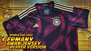 Germany Away Player Version Jersey Review। World Cup 2022 soccerjersey worldcup footballjersey