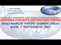 Exact results for metallic quantum critical points ▸ Hart Goldman (MIT)