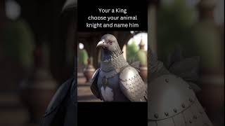 Your a King choose your animal knight and name him #midjourney #aiart