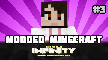 NEW FTB INFINITY: Minecraft Mod "TINKERS CONSTRUCT BEGINS NOW!!" Ep 3