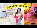 72 HR productive study vlog 🌻 exam prep, aesthetic setup, self care &amp; packages 📦