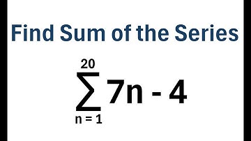 Find the Sum of an Arithmetic Series Using Summation Notation