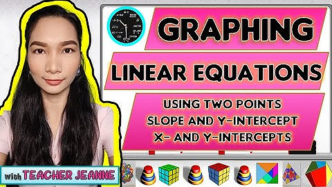 GRAPHING LINEAR EQUATIONS IN TWO VARIABLES|| MATHEMATICS 8 || Teacher Jeanne