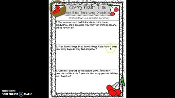 Three Addend Word Problems