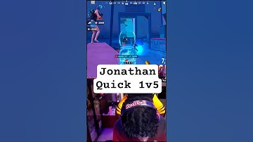 JONATHAN QUICK 1V4 CLUTCH 🔥 BGMI SHORTS ❤️ #shorts #viralshorts