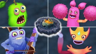 Space Island - All Monsters and Full Song | My Singing Monsters Dawn Of Fire