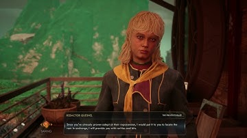 The Outer Worlds 2 - In Pursuit of Purloined Propaganda: Find & Talk To Redactor Quesnel (Give Item)