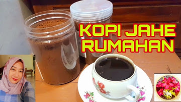 RESEP DAN CARA BIKIN BUBUK KOPI JAHE||kopi bubuk rumahan.