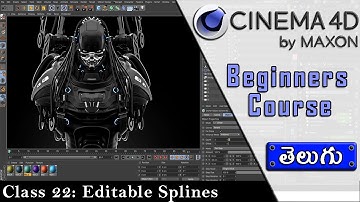 Editable Splines in Cinema4D [ TELUGU ] || C4d Tutorials for Beginners || Lucky Studios