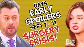 Days of our Lives Early Spoilers Sept 7-11 EJ INVESTIGATES Joy s SURGERY Crisis Soap Dirt DOOL