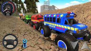 Impossible Racing Police Bus Monster Truck Stunt  2026 #2 - Driving Car Simulator - Android Gameplay screenshot 1