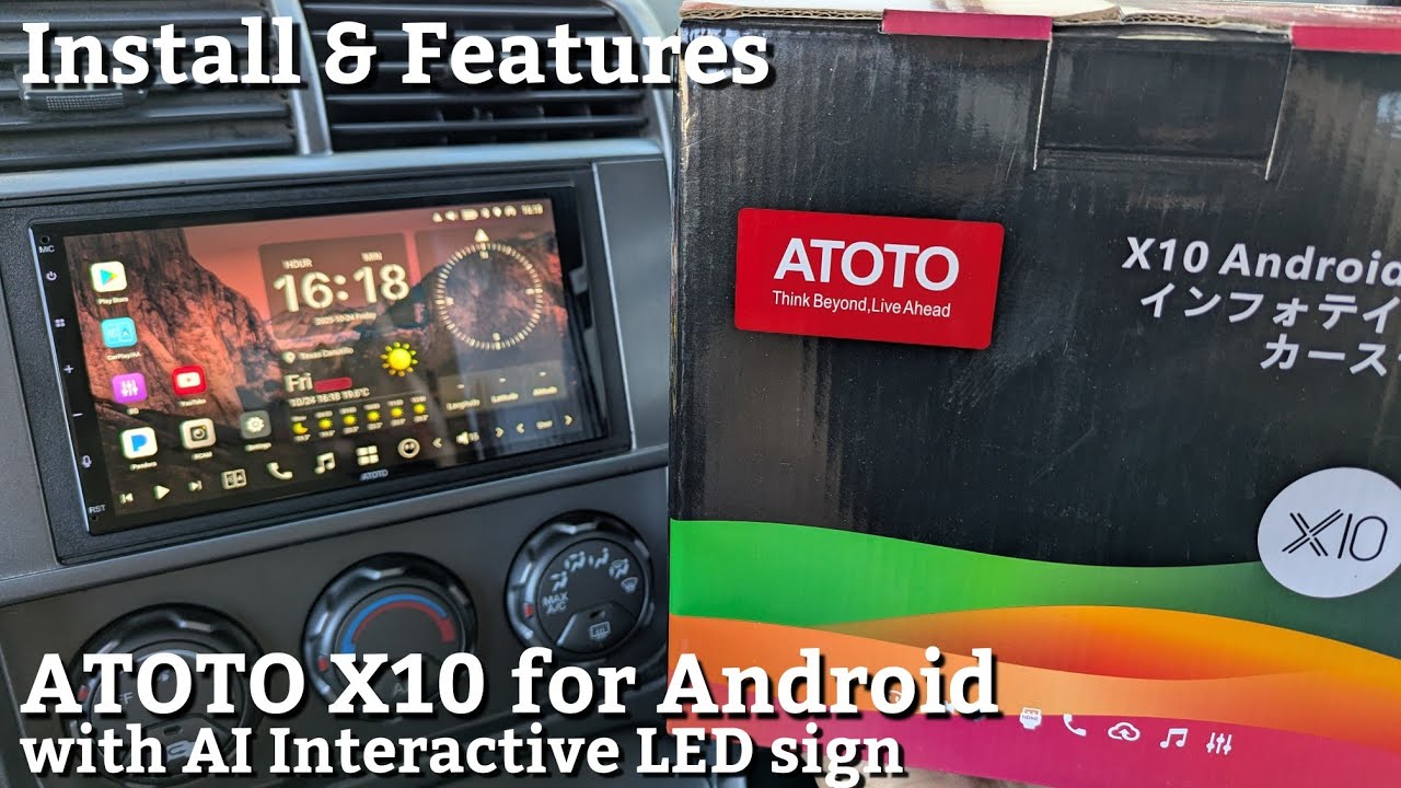 Atoto X10 и интерактивная светодиодная панель с искусственным интеллектом — идеально для всех? Со...