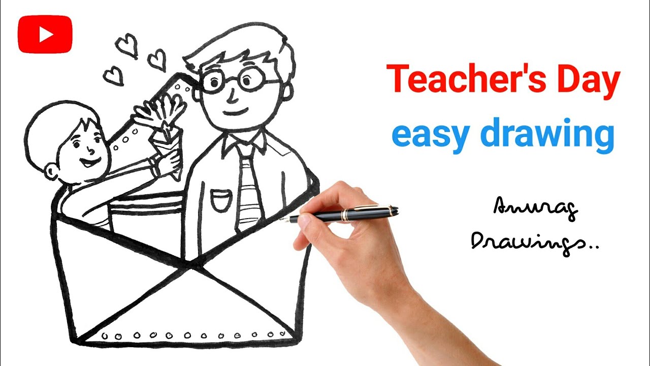 Happy cute teacher and student sketching children illustration illustration  image_picture free download 630012001_lovepik.com