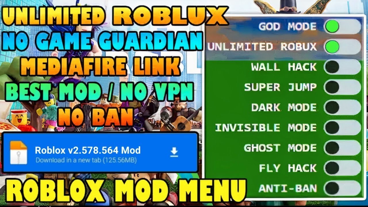 Roblox Mod Menu v2.596.680 Gameplay - Roblox Mod Apk Unlimited