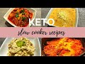4 KETO SLOW COOKER RECIPES | KETO DINNER IDEAS | KETO CROC POT RECIPES