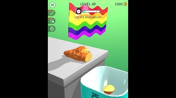 Croissant cutting Routine! 🥐😋 - ASMR Slicing - level #49 - High score - All levels