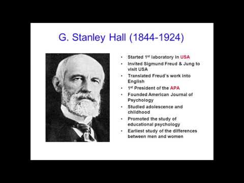 Video: ¿Qué hizo G Stanley Hall?