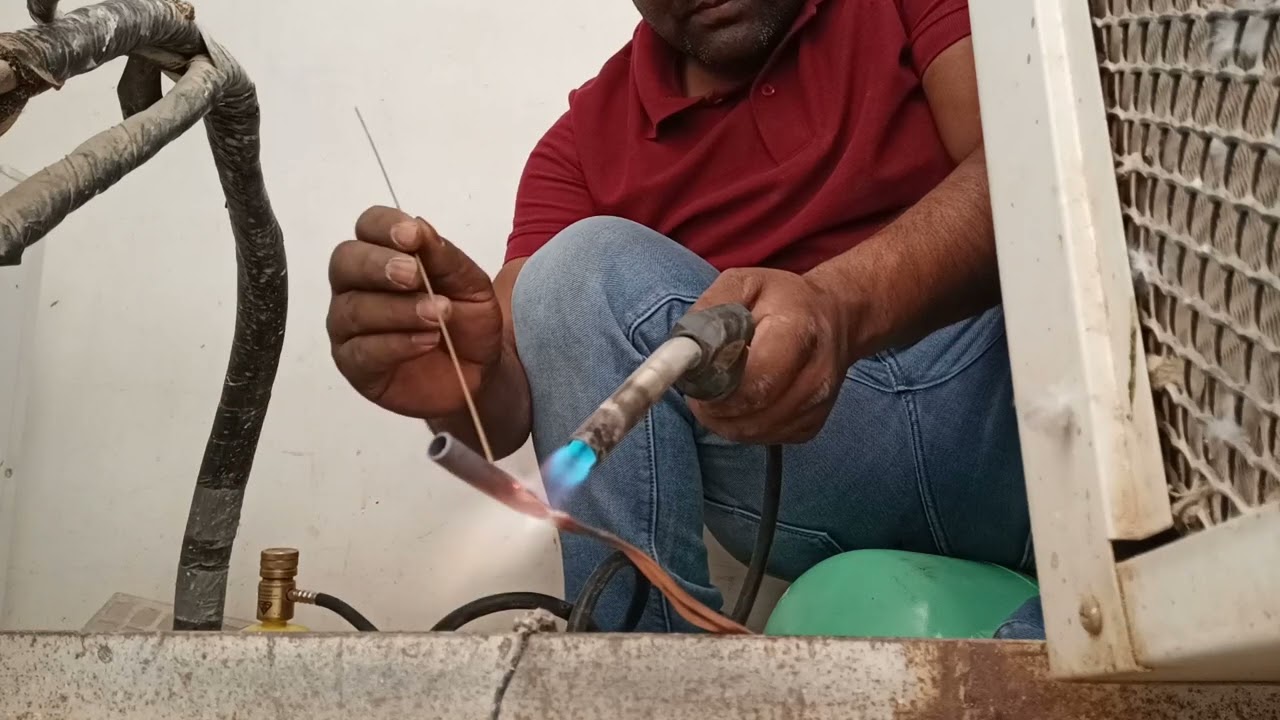 How to brazing copper pipe Replace Capillary YouTube
