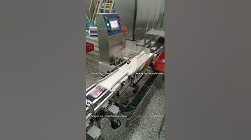 Premade bag pouch sorting feeding conveyor weight checking machine line