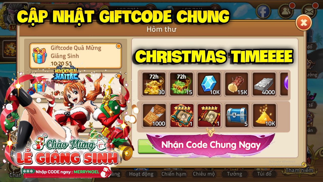 Cập Nhật Giftcode Chung  CHRISTMAS TIMEEEE  Mới Nhất - Giiftcode Miễn Phí Mới Nhất Toàn Sever