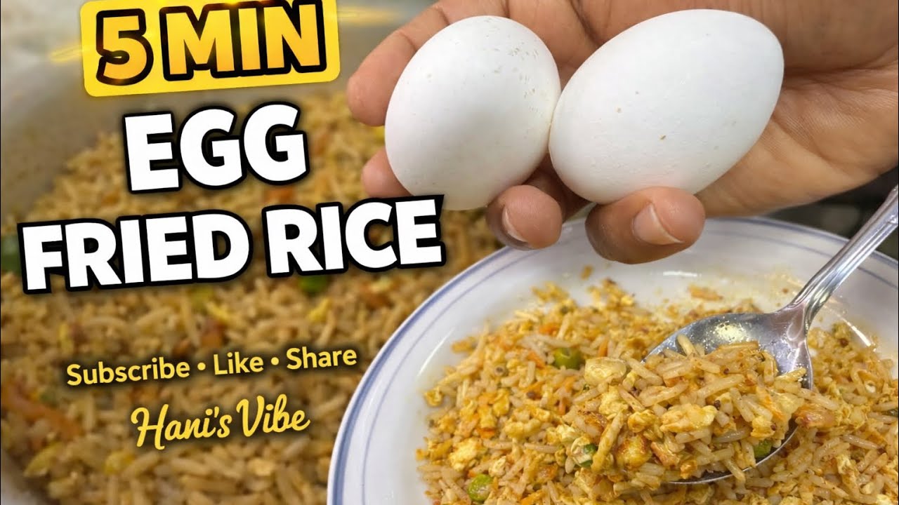ಐದು ನಿಮಿಷದಲ್ಲಿ ಎಗ್ ಫ್ರೈಡ್ ರೈಸ್ ಮಾಡುವ ವಿಧಾನ/How to make egg fried rice in five minutes