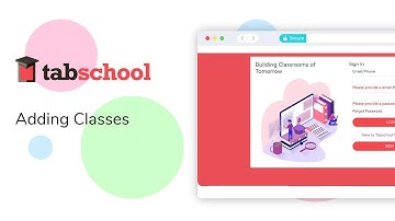 Adding Classes in Tabschool | LMS | Online Classes