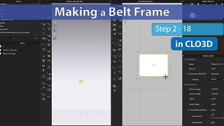How to Make a Belt Frame in CLO 3D quick and easy screenshot 2