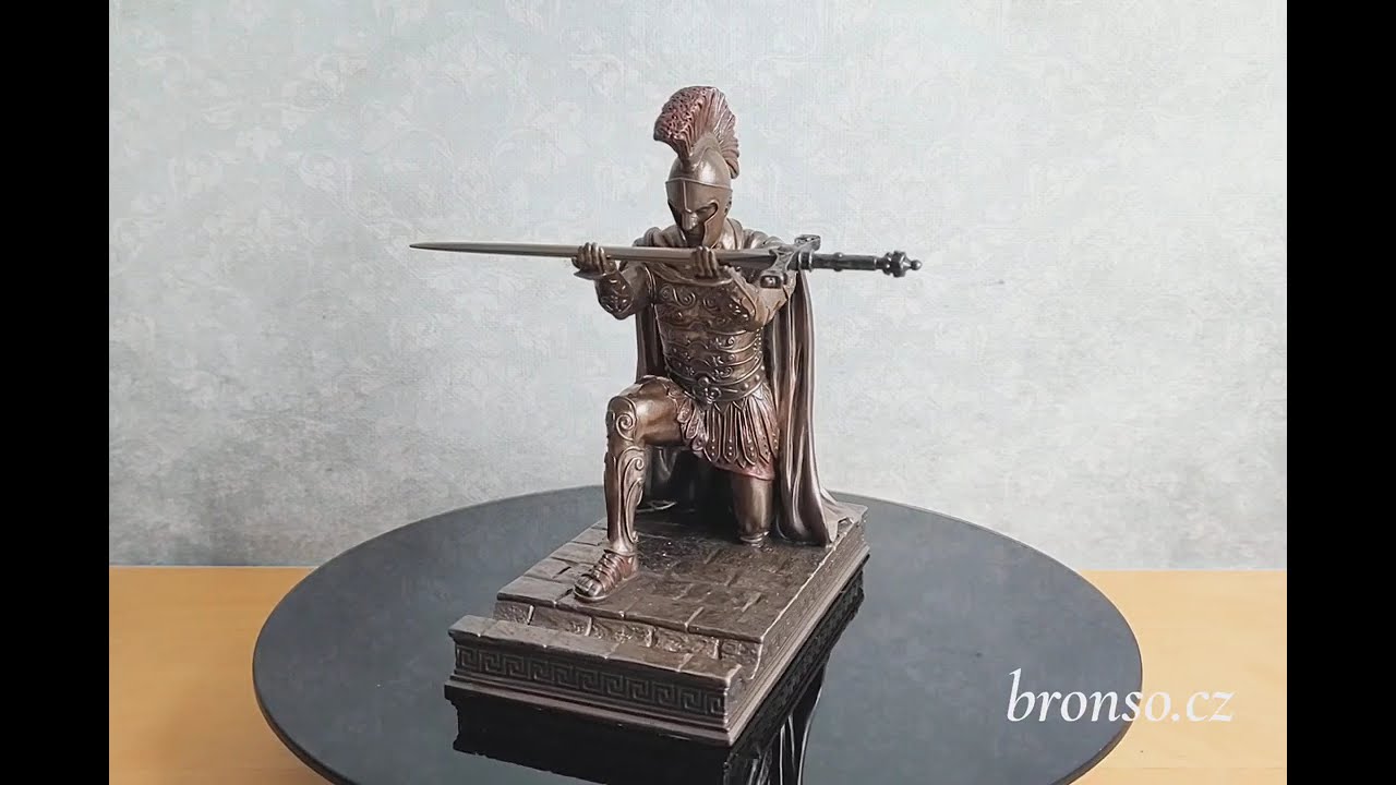 Římský vojevůdce – stojánek na mobil, otvírač dopisů a držák na pero