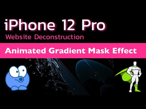 iPhone 12 Pro Deconstruction: Animated Gradient Text Mask Reveal