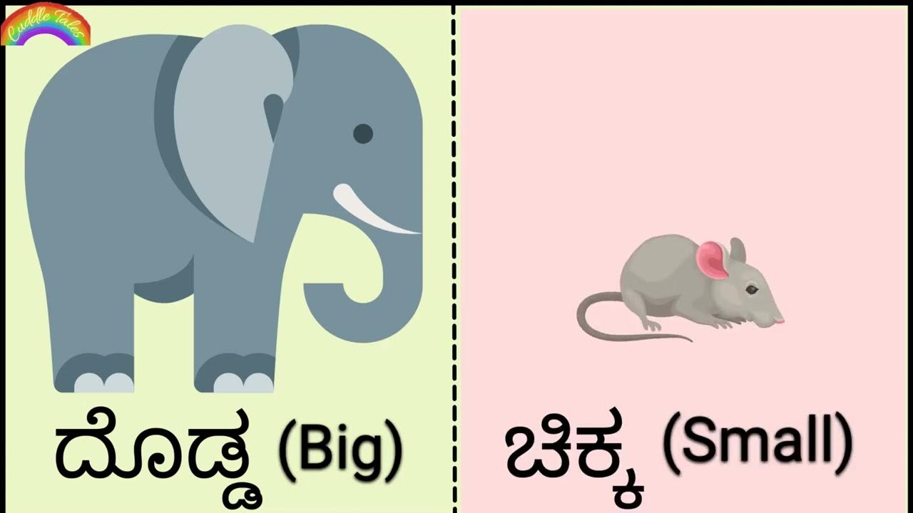 Learn Kannada Opposites Lesson 2 YouTube