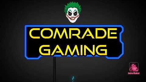 FREE FIRE INTRO | Introducing Comrade Gaming | free fire intro like SK SABIR BOSS