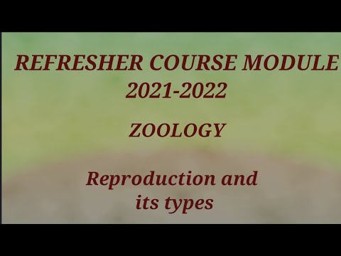 12th Zoology Reproduction and its types Evaluation ANSWER REFRESHER COURSE MODULE EM
