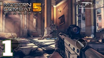 [Part 1] Modern Combat 5 : Blackout ll Android/IOS ll Walkthrough - Complete Game - Skip Demo