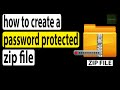 How to create a password protected zip file  tecwala
