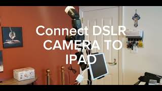 How to connect a DSLR camera to an iPad so you can share photos via Snappic, Lumabooth, or Touchpix
