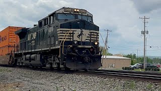 NS 4378 with a unusual K5HA leads a intermodal with NS 1034, NS 4305 as mid dpu’s 