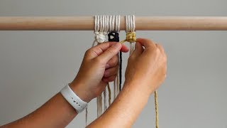 DIY Macrame Tutorial - How To Change Colours When Tying Berry Knots!