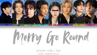 Celebrity BTS (방탄소년단) 'Merry Go Round: YOU AS A MEMBER(8 members) Color Coded Lyrics Profile