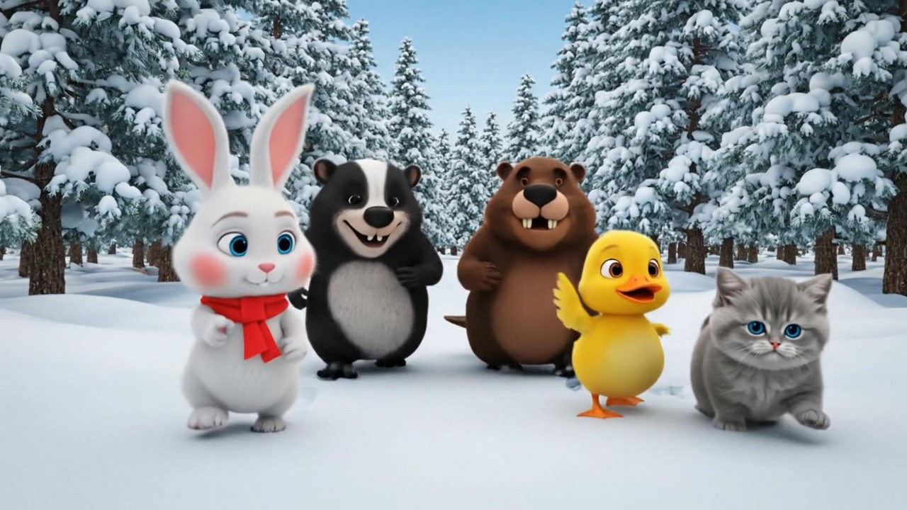 🐰🐤Roro, Dodo & Kiki: The "Iron Nut" Challenge in the Snowy Forest