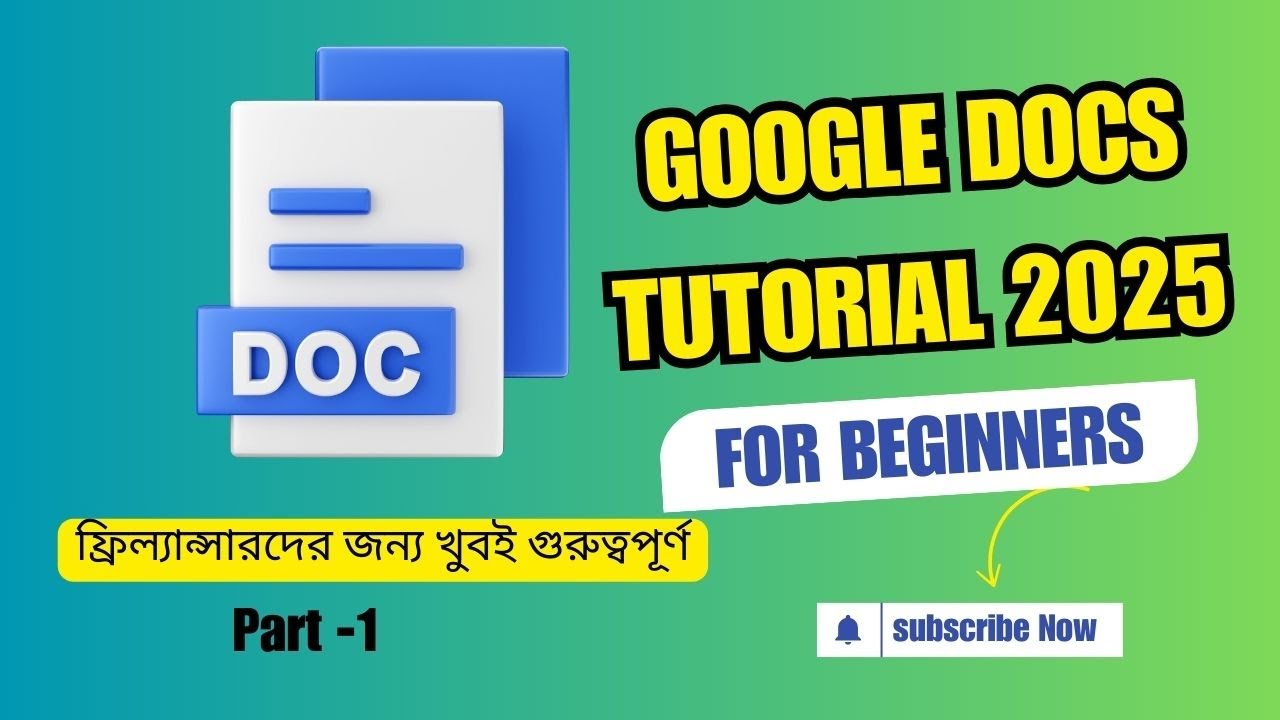 Google Docs Tutorial in 2025 | Complete Guide for Beginners 2025 - YouTube