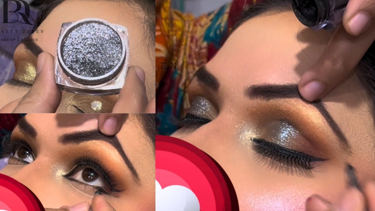 Grey Smokey Eye Makeup tutorial half Fish eyeliner Lagane ka Asan