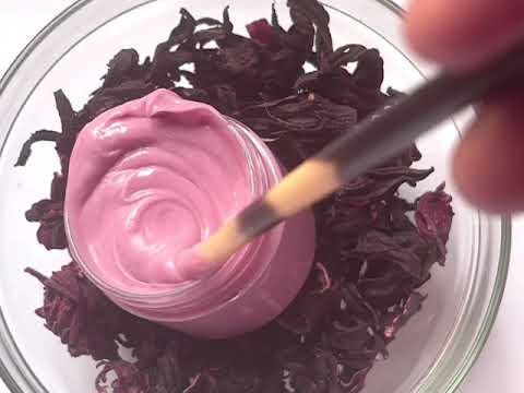 DIY HIBISCUS TEA LEAVE-IN CONDITIONING CREAM.